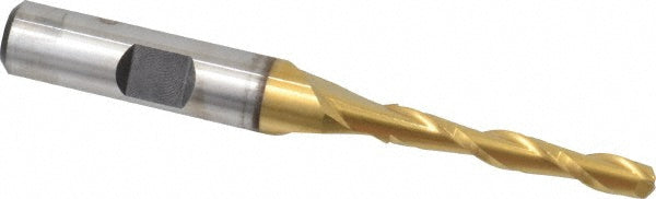 3/16" 2-Flute High Speed Steel Square End Mill, TiN - Cleveland C39078