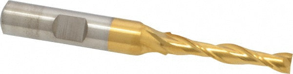 7/32" 2-Flute High Speed Steel Square End Mill, TiN - Cleveland C39079