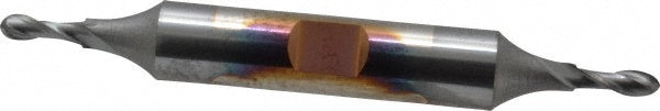 1/8" 2-Flute High Speed Steel Ball End Mill, TiCN - Cleveland C39158