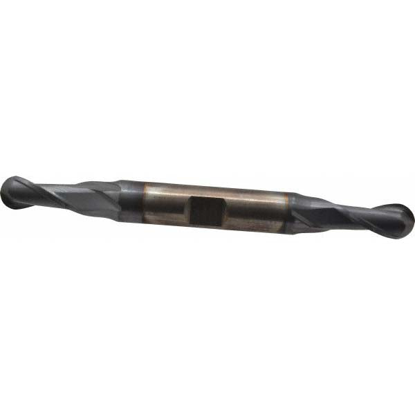 5/16" 2-Flute High Speed Steel Ball End Mill, TiCN - Cleveland C39164