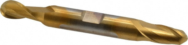 5/16" 2-Flute High Speed Steel Ball End Mill, TiN - Cleveland C39148