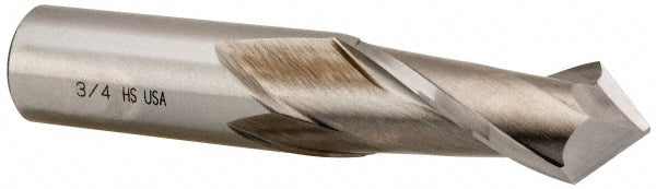 3/4" 2-Flute High Speed Steel Drill Mill End Mill - Cleveland C32438