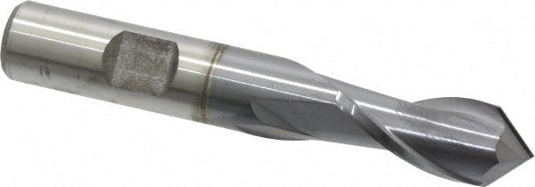1/2" 2-Flute High Speed Steel Drill Mill End Mill, TiCN - Cleveland C40523