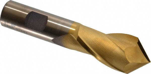 1" 2-Flute High Speed Steel Drill Mill End Mill, TiN - Cleveland C40518