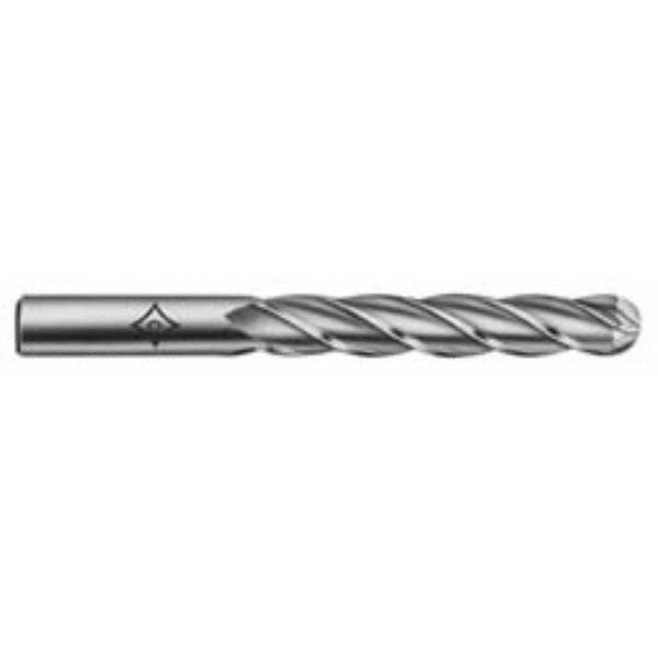 3/4" 4-Flute High Speed Steel Ball End Mill, TiCN - Cleveland C33367