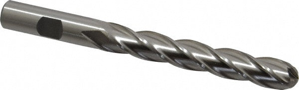 1/2" 4-Flute High Speed Steel Ball End Mill - Cleveland C33347