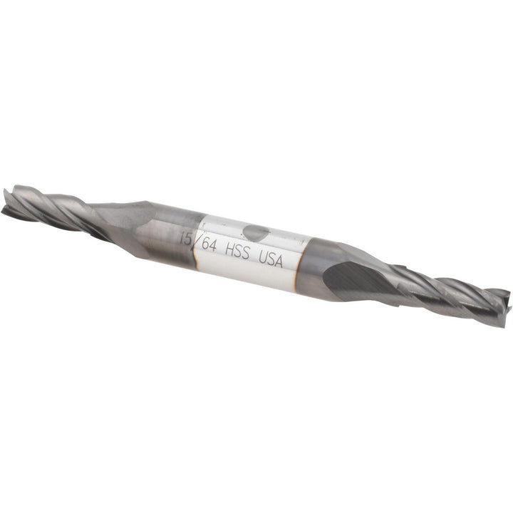 15/64" 4-Flute High Speed Steel Square End Mill, TiCN - Cleveland C33107
