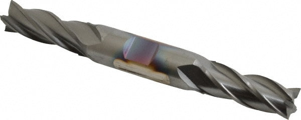 17/32" 4-Flute High Speed Steel Square End Mill, TiCN - Cleveland C33125
