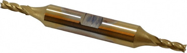 9/64" 4-Flute High Speed Steel Square End Mill, TiN - Cleveland C33060