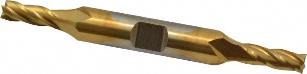7/32" 4-Flute High Speed Steel Square End Mill, TiN - Cleveland C33065