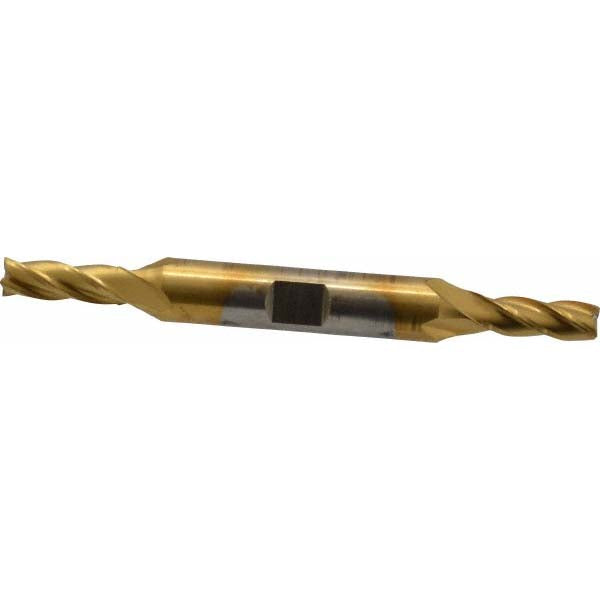 15/64" 4-Flute High Speed Steel Square End Mill, TiN - Cleveland C33066
