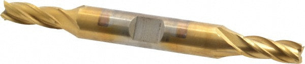 1/4" 4-Flute High Speed Steel Square End Mill, TiN - Cleveland C33067