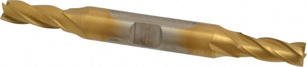17/64" 4-Flute High Speed Steel Square End Mill, TiN - Cleveland C33068