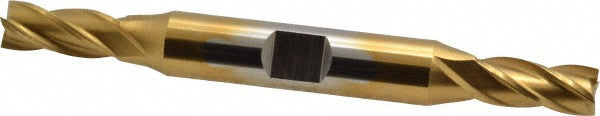 9/32" 4-Flute High Speed Steel Square End Mill, TiN - Cleveland C33069