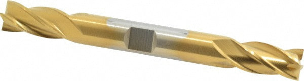 3/8" 4-Flute High Speed Steel Square End Mill, TiN - Cleveland C33075