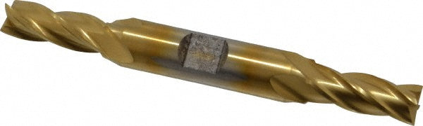25/64" 4-Flute High Speed Steel Square End Mill, TiN - Cleveland C33076