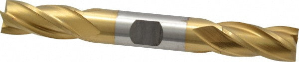 1/2" 4-Flute High Speed Steel Square End Mill, TiN - Cleveland C33083
