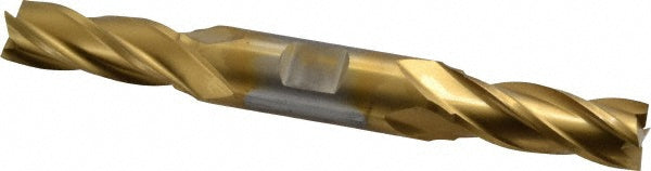 17/32" 4-Flute High Speed Steel Square End Mill, TiN - Cleveland C33084