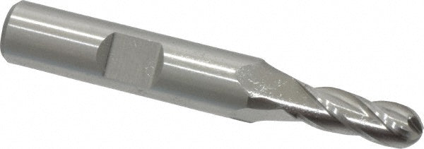 1/4" 4-Flute High Speed Steel Ball End Mill - Cleveland C33301