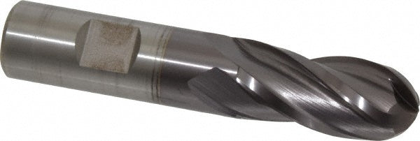 3/4" 4-Flute High Speed Steel Ball End Mill, TiCN - Cleveland C33318