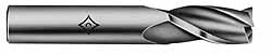 9/16" 3-Flute High Speed Steel Square End Mill, TiCN - Cleveland C39714