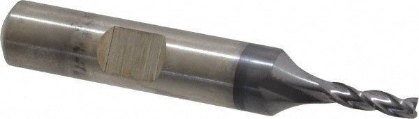 1/8" 3-Flute High Speed Steel Square End Mill, TiCN - Cleveland C39700