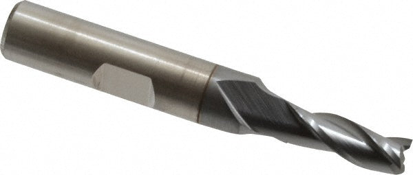 1/4" 3-Flute High Speed Steel Square End Mill, TiCN - Cleveland C39704