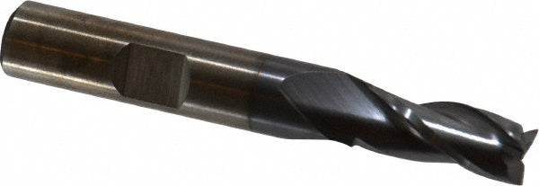5/16" 3-Flute High Speed Steel Square End Mill, TiCN - Cleveland C39706