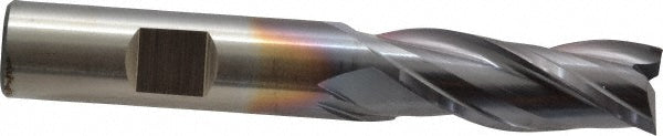 1/2" 3-Flute High Speed Steel Square End Mill, TiCN - Cleveland C39713