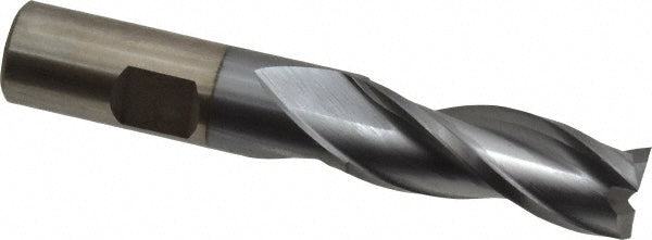 5/8" 3-Flute High Speed Steel Square End Mill, TiCN - Cleveland C39715
