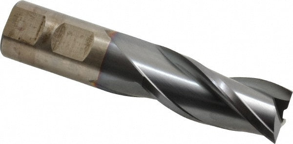 7/8" 3-Flute High Speed Steel Square End Mill, TiCN - Cleveland C39719