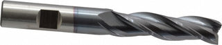 1/2" 3-Flute High Speed Steel Square End Mill, TiCN - Cleveland C39785