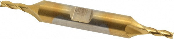 1/8" 3-Flute High Speed Steel Square End Mill, TiN - Cleveland C39596