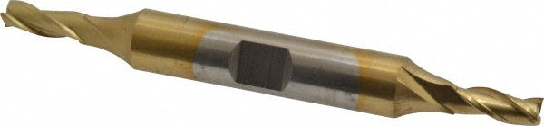 3/16" 3-Flute High Speed Steel Square End Mill, TiN - Cleveland C39598