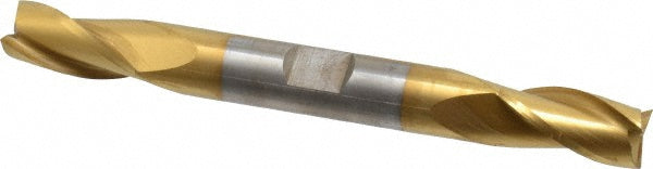 3/8" 3-Flute High Speed Steel Square End Mill, TiN - Cleveland C39604