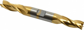 7/16" 3-Flute High Speed Steel Square End Mill, TiN - Cleveland C39606