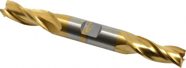 7/16" 3-Flute High Speed Steel Square End Mill, TiN - Cleveland C39606