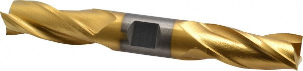 3/4" 3-Flute High Speed Steel Square End Mill, TiN - Cleveland C39612