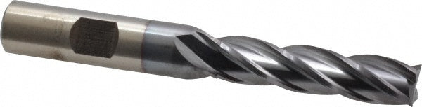 7/16" 4-Flute High Speed Steel Square End Mill, TiCN - Cleveland C33414