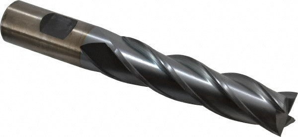 3/4" 4-Flute High Speed Steel Square End Mill, TiCN - Cleveland C33418