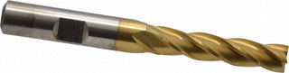 5/16" 4-Flute High Speed Steel Square End Mill, TiN - Cleveland C33388
