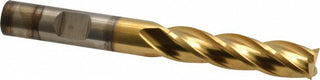 3/8" 4-Flute High Speed Steel Square End Mill, TiN - Cleveland C33390