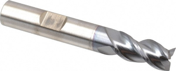 3/8" 3-Flute Powdered Metal Square End Mill, TiCN - Cleveland C40073