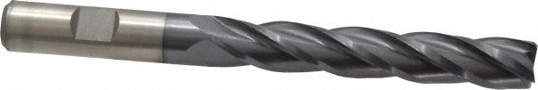 1/2" 4-Flute High Speed Steel Square End Mill, TiCN - Cleveland C33467