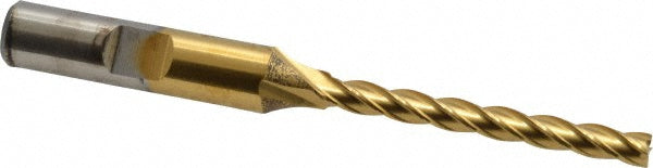 3/16" 4-Flute High Speed Steel Square End Mill, TiN - Cleveland C33438