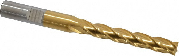 5/16" 4-Flute High Speed Steel Square End Mill, TiN - Cleveland C33442