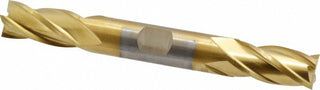 1/2" 4-Flute Cobalt Square End Mill, TiN - Cleveland C32965