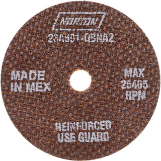 3" 60-Grit Aluminum Oxide Grinding & Cutoff Wheel - Norton 66243528629