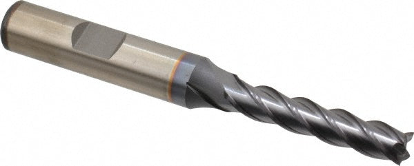 1/4" 4-Flute Powdered Metal Square End Mill, TiCN - Cleveland C32032