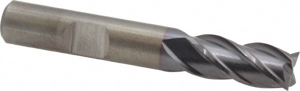 3/8" 4-Flute Powdered Metal Square End Mill, TiCN - Cleveland C31995